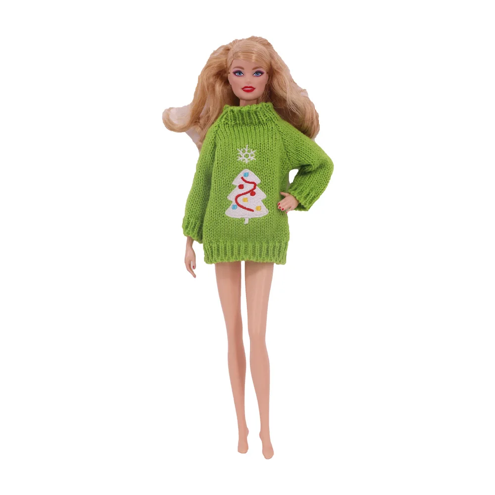 thumbnail image 4 of Suéter de invierno para muñecas, accesorios para muñecas Barbie, para muñecas elfas en el estante, para Blyth, regalo de Navidad y cumpleaños, 4 of 5