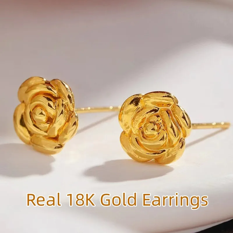 Buy Diamond Design 14KT Rose Gold Earrings Online | ORRA