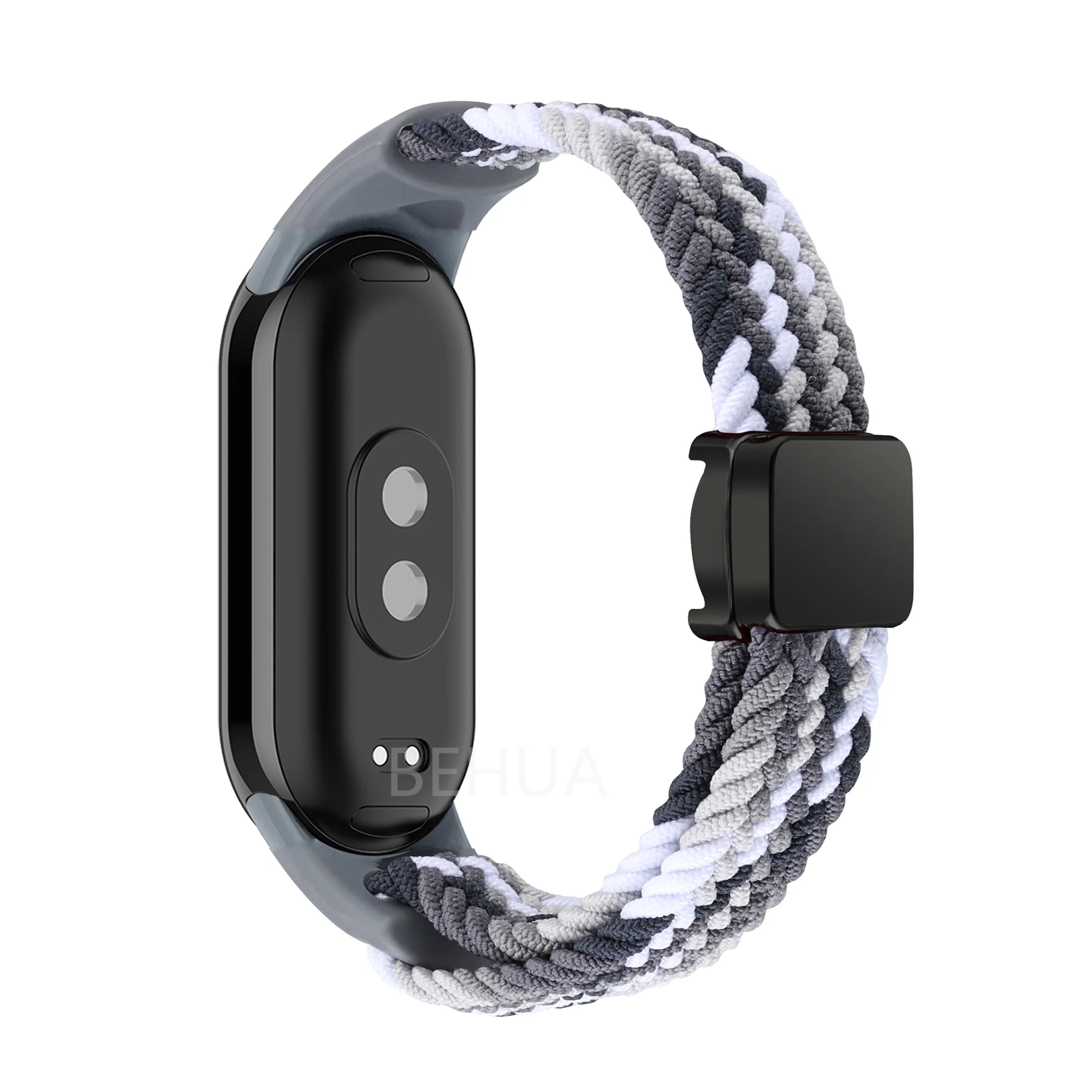 Braided Nylon Elastic Weave Smart Watch Band Strap in Multicolor