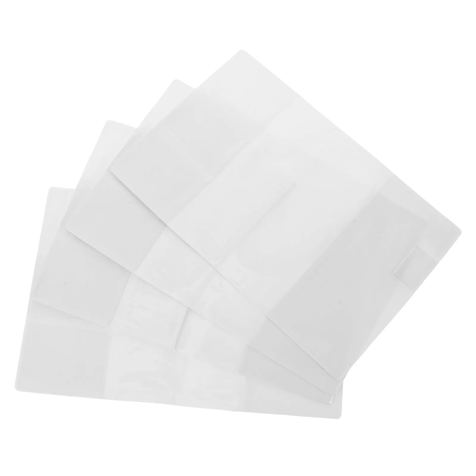 A6 노트북 저널 플래너용 4Pcs 투명 PVC 책 커버 슬리브 - 방수 재사용 가능 보호용 투명 책 보호대