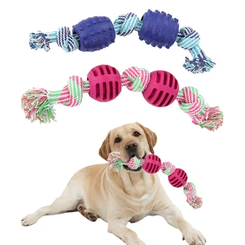 Cotton Rope Knot and Ball Toy 1