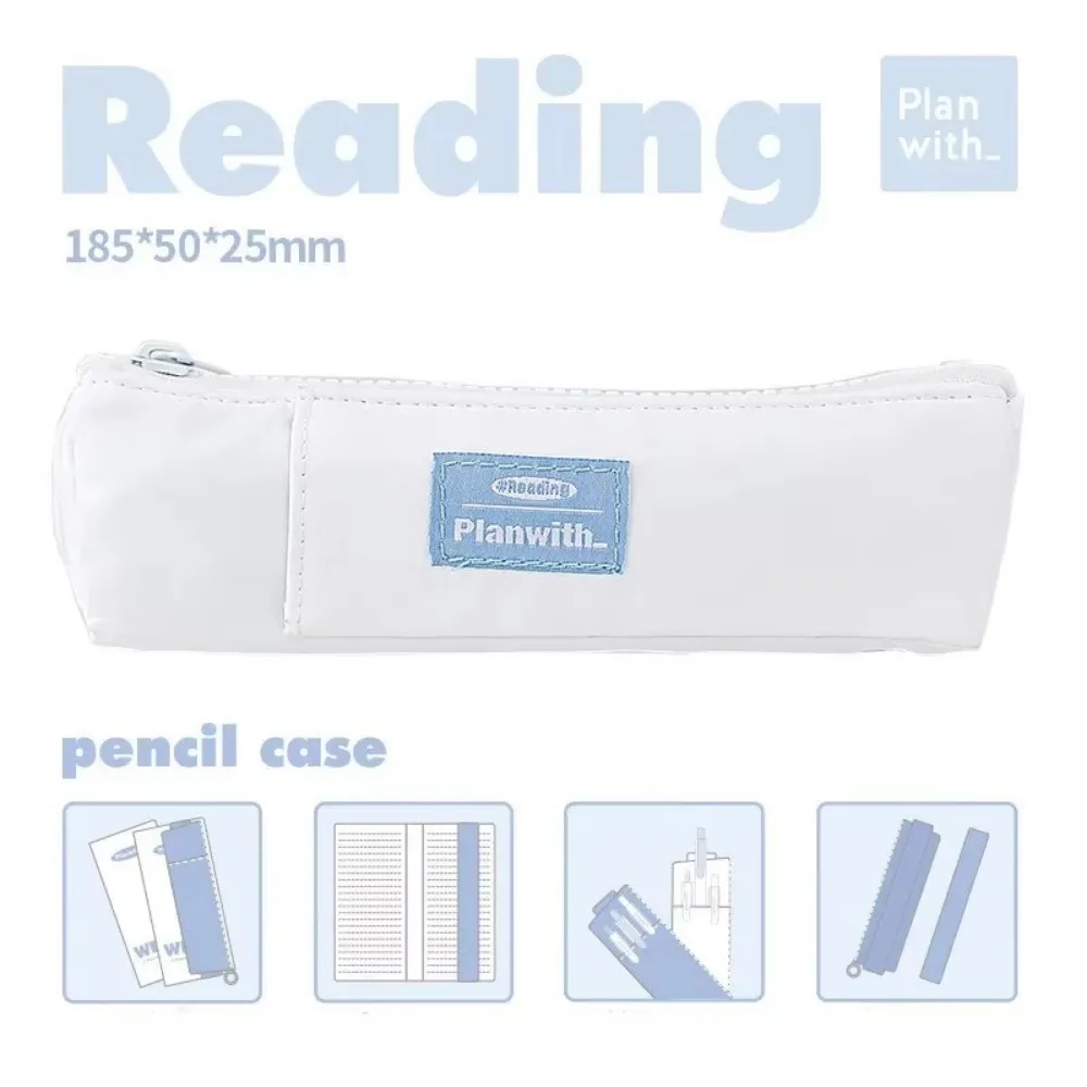 Compact & Durable Pencil Case with Straps - High-Capacity Soft Storage Bag