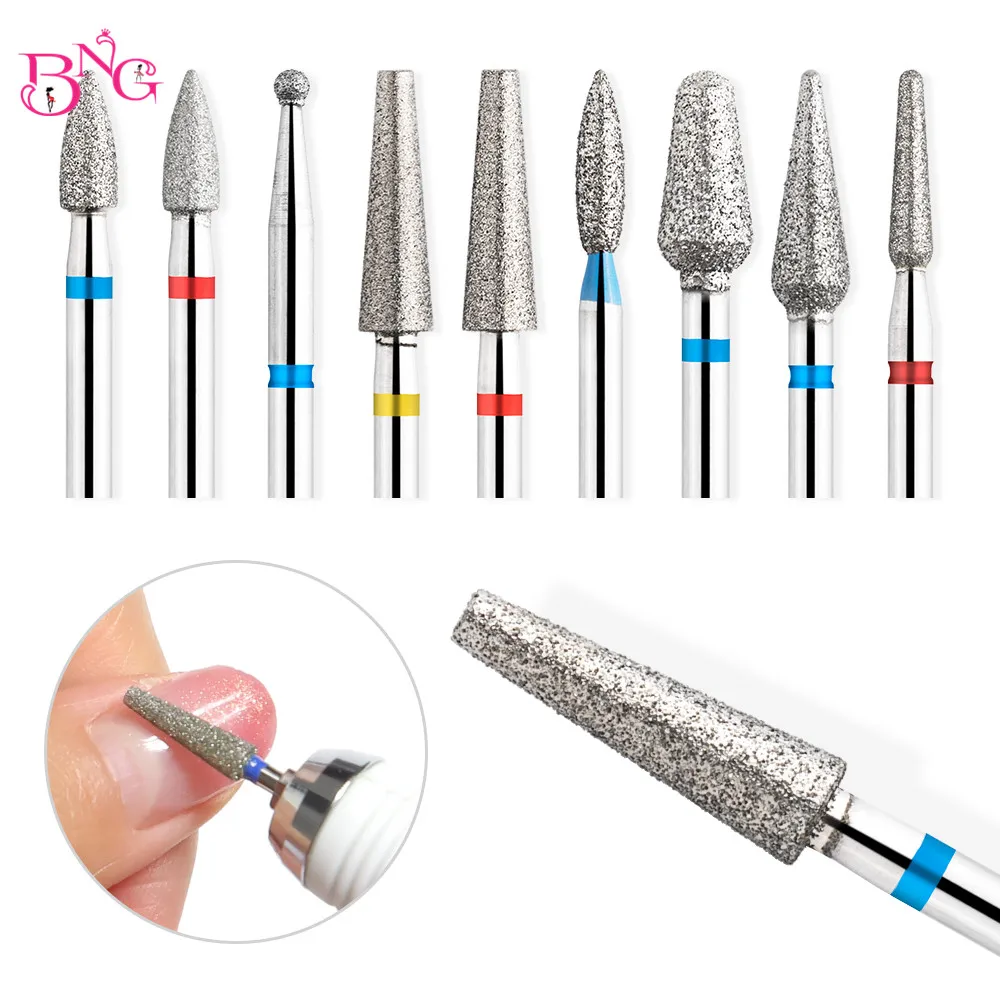 다이아몬드 네일 드릴 비트 네일 드릴 용 3/32 인치 큐티클 비트 아크릴 젤 네일 액세서리 용 매니큐어 페디큐어 리무버 도구