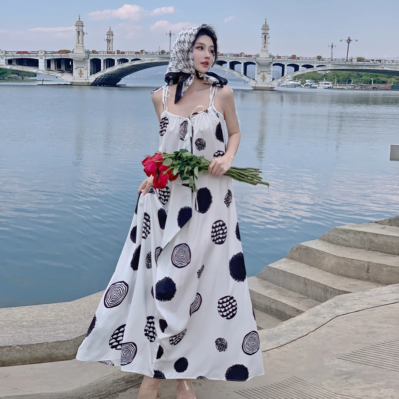 

Summer Maternity Dress for Photography Sleeveless Fashion Printing Pregnant Woman Chiffon Dress Ruffles Beach Clothes Holiday