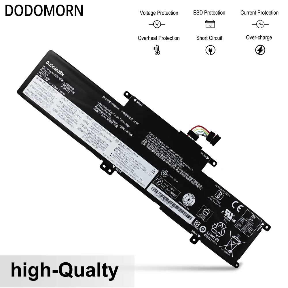 Lenovo-thinkpad s2 Yoga s2 2023 Series Bateria do Portátil L17l3p53 L17c3p53 L17m3p55 L380 L390 Série 01av481 01av483 Novo - Imagem 6