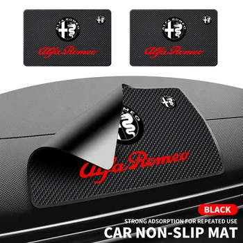 Car Styling Tappetino antiscivolo Cruscotto in silicone Tappetino antiscivolo per Alfa Romeo Giulia Stelvio MiTo Giulietta Tonale ALFA 4C Disco