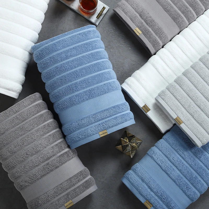 100% Cotton Face Towels Bathroom Fast Drying Absorbent Towel Travel Gym Sports Soft Thickened Beach Towels For Home 35x75 cm 5