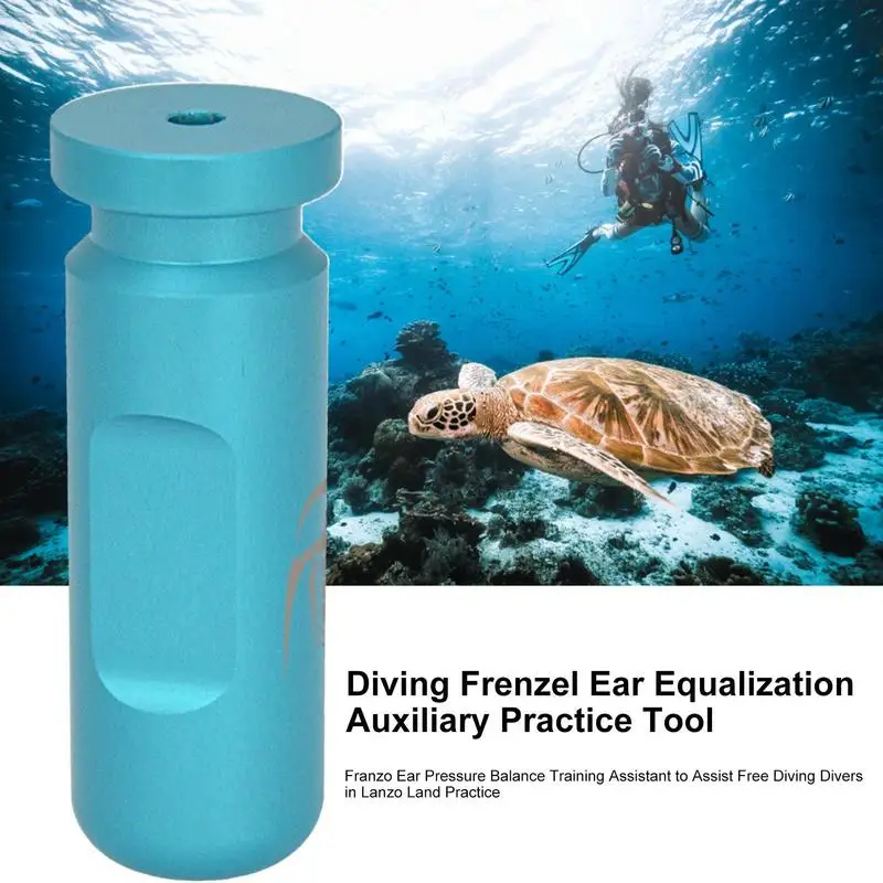 Aviation Aluminum Professional Free Diving Frenzel Ear Equalization Auxiliary Practice Tool Ear Pressure Equalizer
