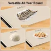 Electric Warming Tray with 3 Tem Setting Foldable Food Warmer Mat Fast Full Surface Heating Portable Electric Food Warming Tray 6