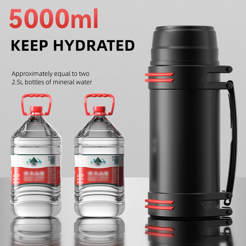 Vacuum Insulated Flask Portable Large Capacity Thermal Water - Temu