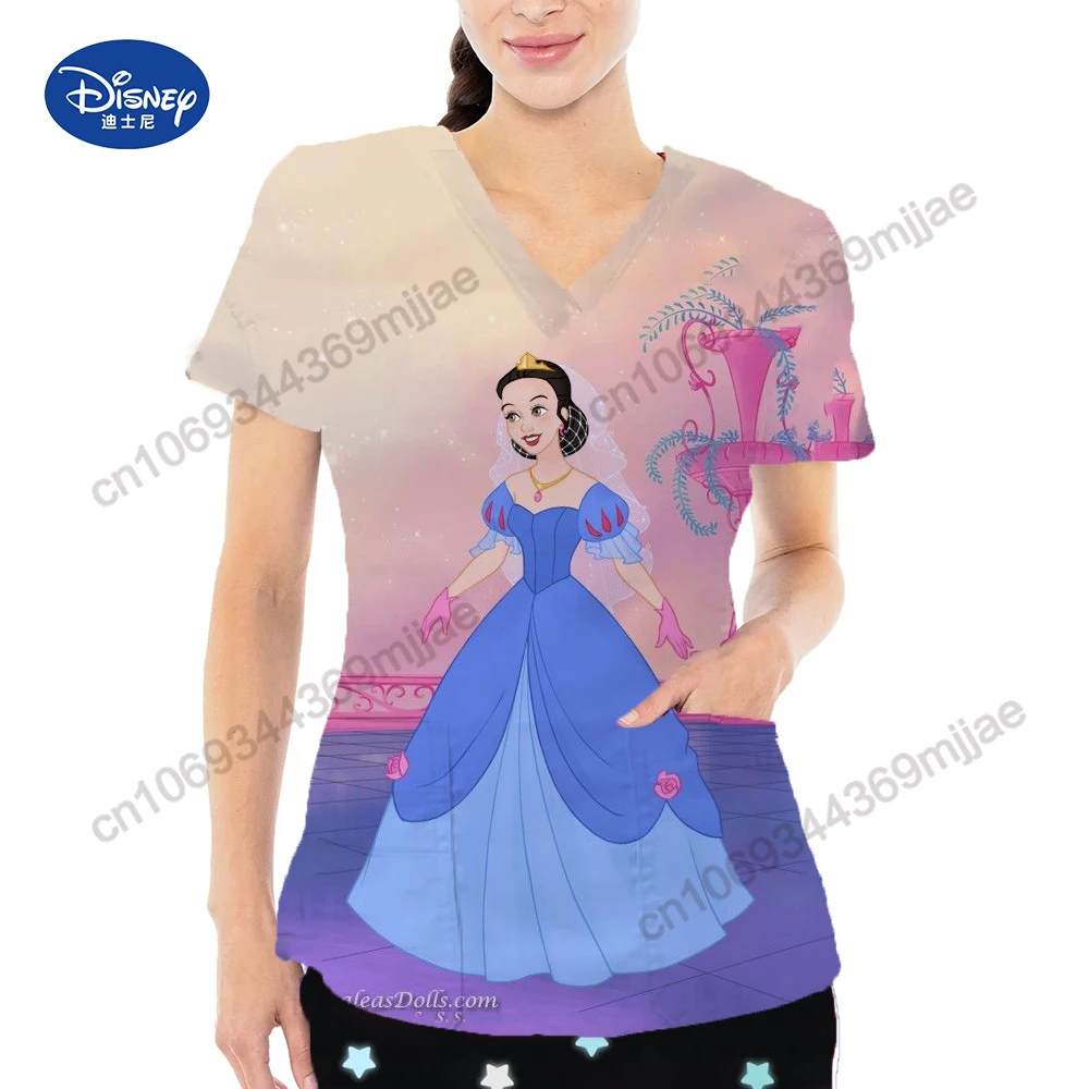 

Женские футболки Y2k с V-образным вырезом, бесплатная доставка, летняя женская одежда с мультяшным рисунком и короткими рукавами, дизайнерские женские футболки с карманами