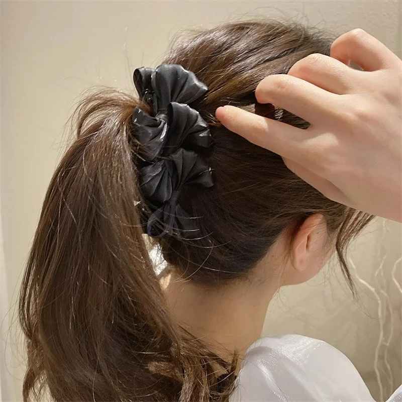 South Korea's new big bow banana clip vertical clip ponytail hair clip headdress female hair accessories female grab clip