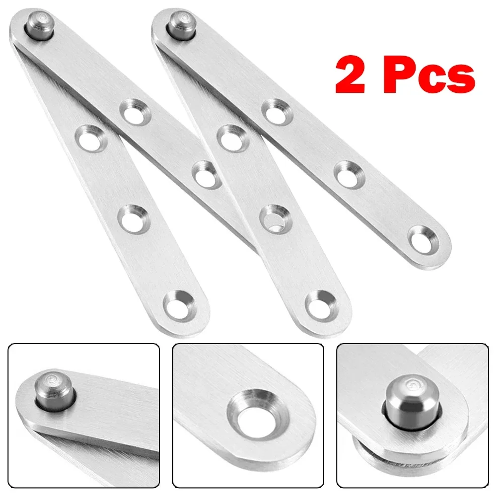 Description Picture 2 of item2pcs  360 Degree Rotating Door Pivot Hinge Home Door Tool Box Cabinet Hardware Stainless Steel Furniture Hinges