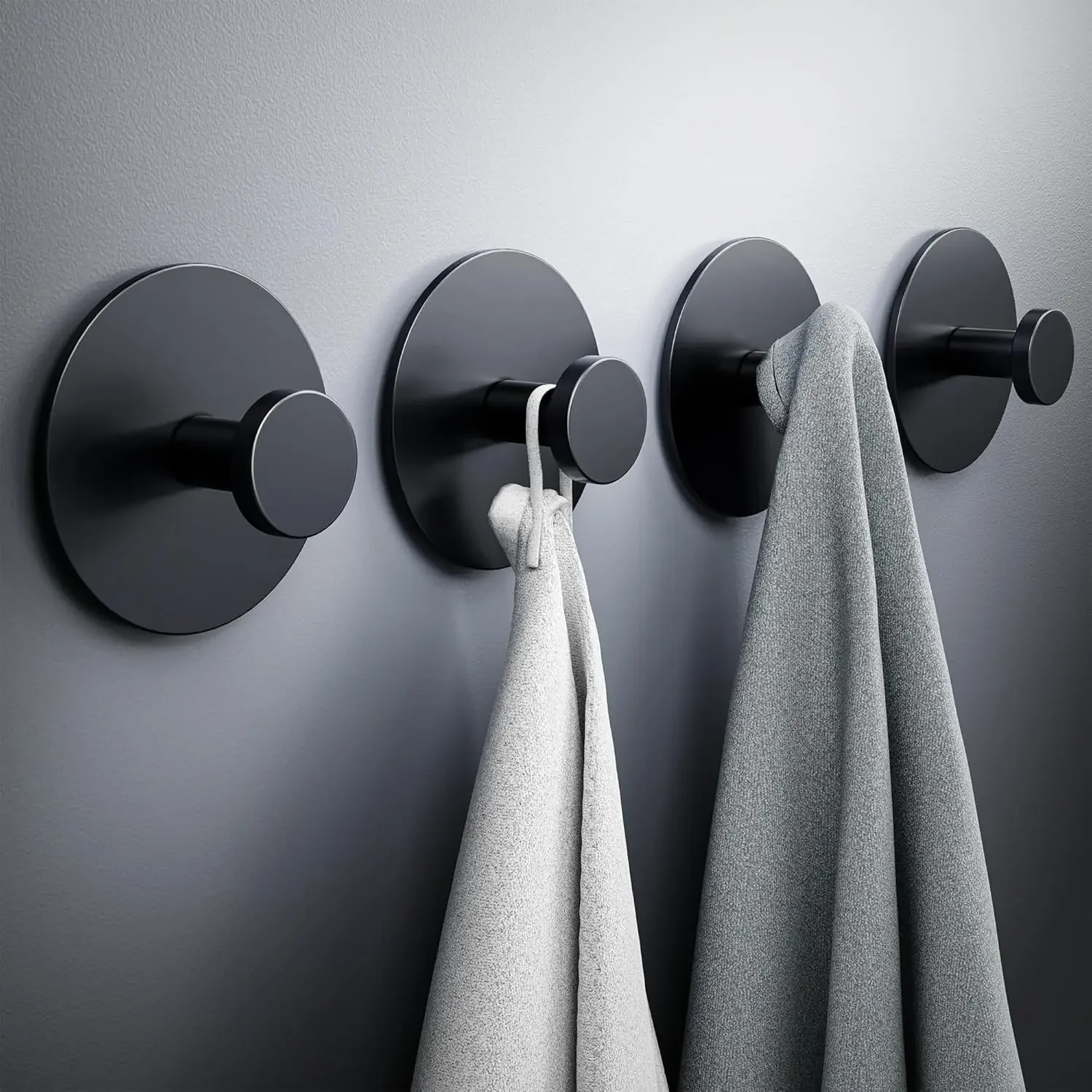Towel Hooks Stainless Wall Coat Racks Rustproof Hook Holder Wall Mount Punch-free Hanger for Kitchen Bathroom Home