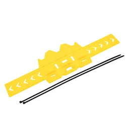 Universal Motorcycle Exhaust Protector Guard - Enhanced Muffler Silencer Cover (Yellow)