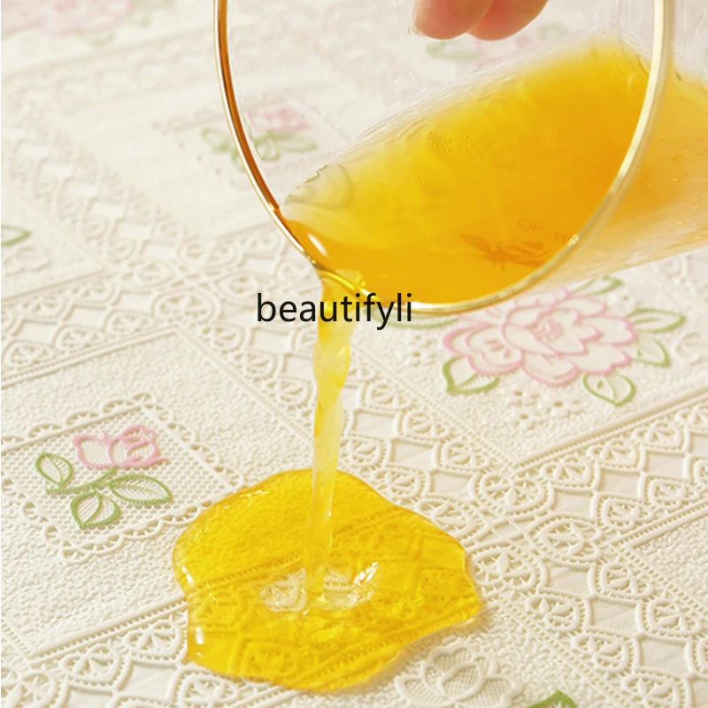 

LBX Tablecloth Waterproof and Oil-Proof Disposable Anti-Scald PVC Protective Film Coffee Table Mats Cloth Cover Dining Table