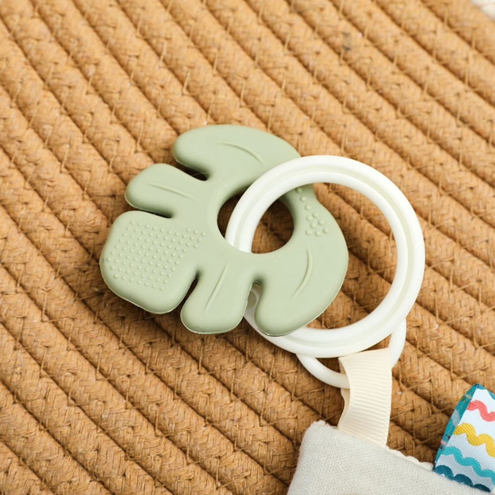 Weiche Babybücher 3D Touch & Feel Hochkontrast-Stoffbuch Sensorisches Frühlernspielzeug für Kinderwagen Tierbuch mit Silikon-Beißring – Detail 17