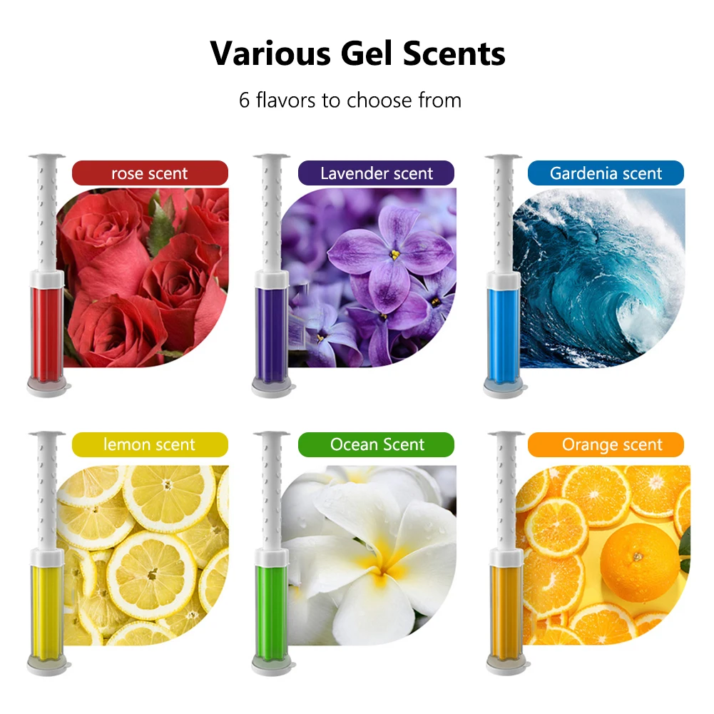 Toilet Cleaner Gel Deodorant Remove Odors Leave No Traces 12 Flowers
