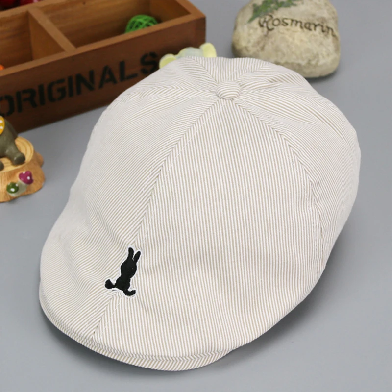 Fashion Baby Hat Retro Classic Kids Beret Striped Cotton Spring Autumn Baby Boy Girl Caps Children Beret Hat baby hat kids caps