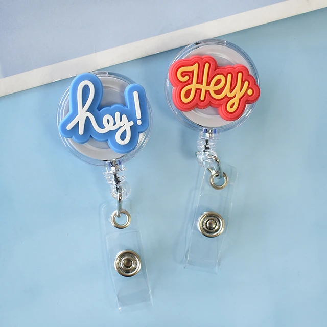 Phrases Retractable Badge Reel Work Card Clip Doctor Nurse Id Name Card  Display Tag Staff Card Badge Holder Accessories - AliExpress