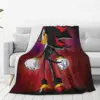 Shadow The Hedgehog Blankets Fleece Portable Sofa Throw Blankets For Couch Bedding Travel Throws Bedspread Quilt 6