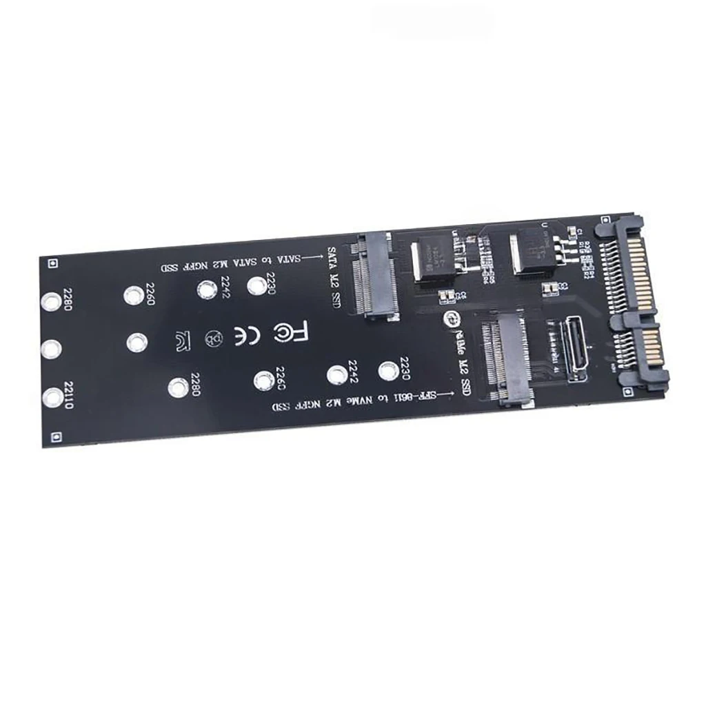 확장 카드 NGFF SATA M.2 SSD-SATA 라이저 NVMe PCIe M.2 SSD-SFF-8611 어댑터 카드, M.2 2230 2242 2260 2280 SSD