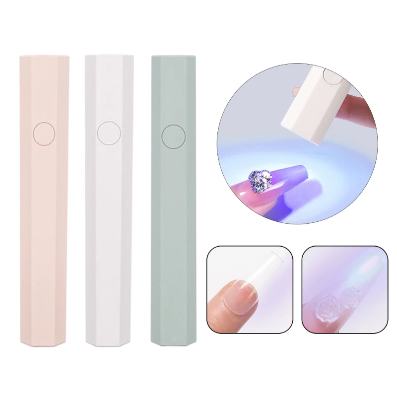 

LED Nail Lamp Pen Manicure UV Nail Dryer Light Single Finger Mini Flashlight Pen