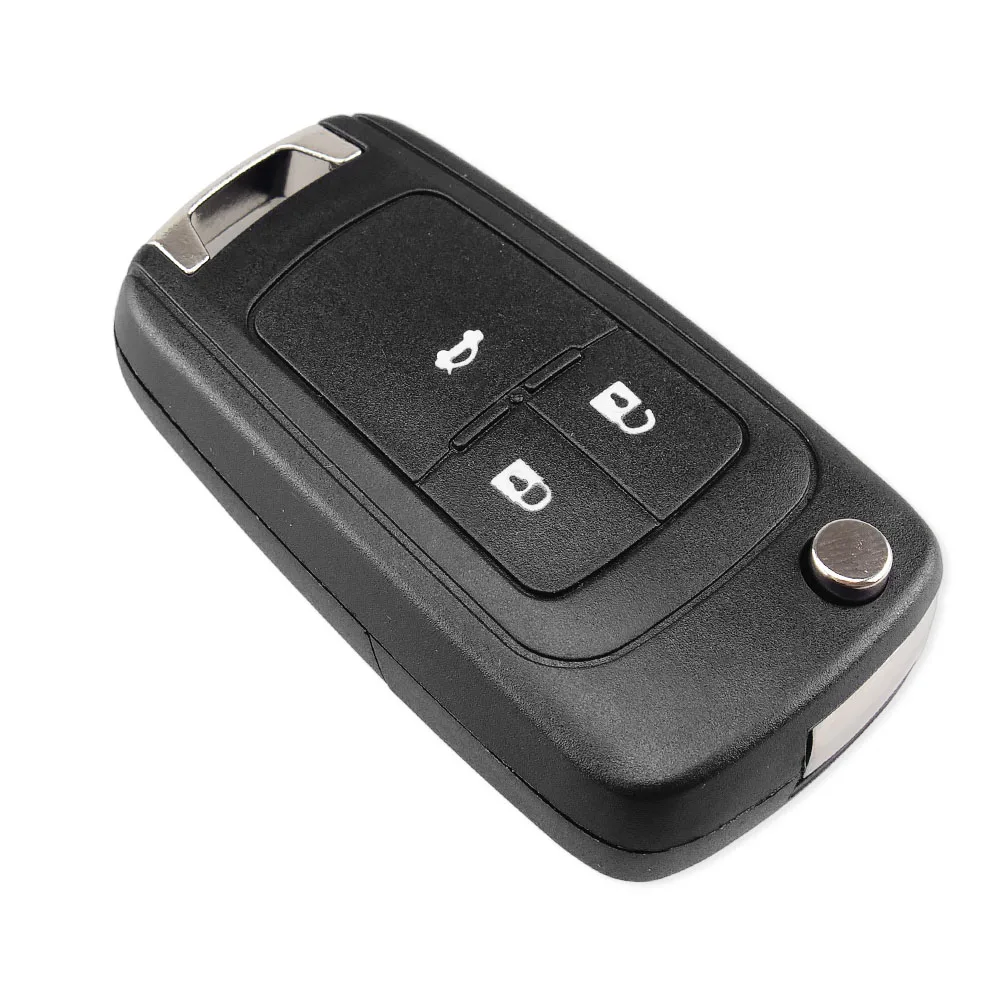 Premium Flip Folding Remote Key Case with Uncut Blade and Multiple Button Options