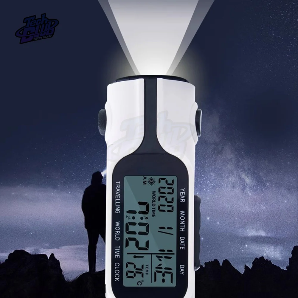 Backlight Clock Digital Alarm Flashlight Snooze Display Time Electronic Temperature Clock Home  Supply 6