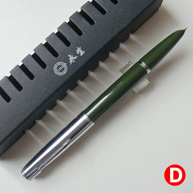 Yongsheng 601 Vacumatic Fountain Pen Pistone Tipo Silver Cap Versione Aggiornata Con 0.5Mm F Nib School Forniture Per Ufficio Regali Di Natale