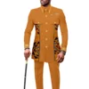New Casual African Fashion Men's Suit Slim Two-piece Set Спортивный Костюм Мужской Pant Sets Ropa Para Hombres Suits for Men 1