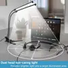 LED Desk Lamp Double/Single Head Reading Table Lamp With Clip Dimmable Brightness For Home Study Office Lighting PC Eye Protect 3