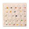 Learning Arabic Letter Puzzle Wooden Toys Early Jigsaw Alphabet Puzzle Preschool Educational Baby Arab Toy for Children 3