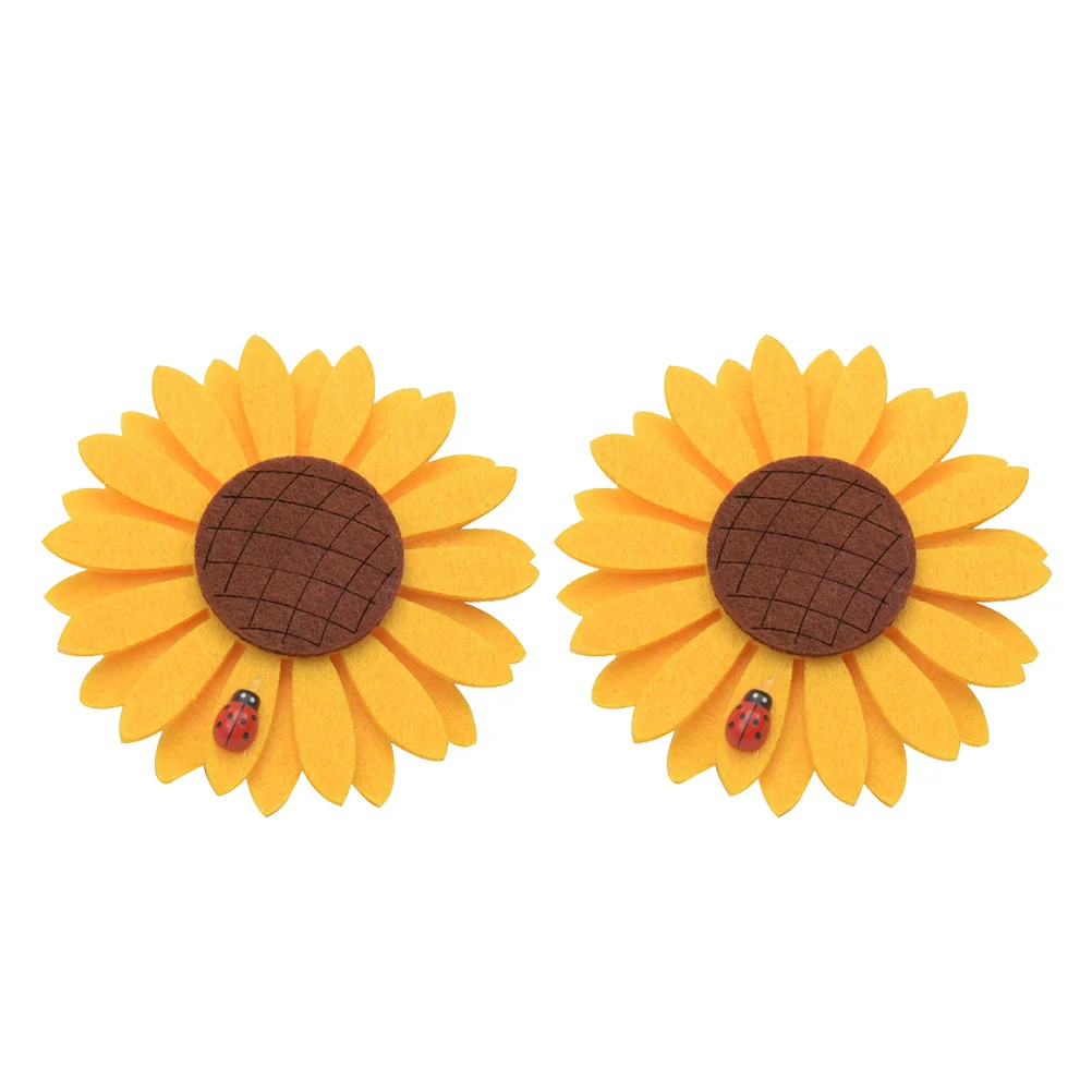 

2pcs Clip Type Curtain Buckle Flower Curtain Clip Curtain Accessories (Yellow)