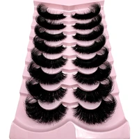 MKYDCG nouveau 8 paires de cils 3D vison cils épais 8D moelleux doux Extension de cils naturel faux cils maquillage vison cils 3