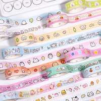 5Roll/box Ins Cute Animals Series Decoration Adhesive Tape Planner DIY Scrapbooking Journal Collage Material Stickers Gift 1
