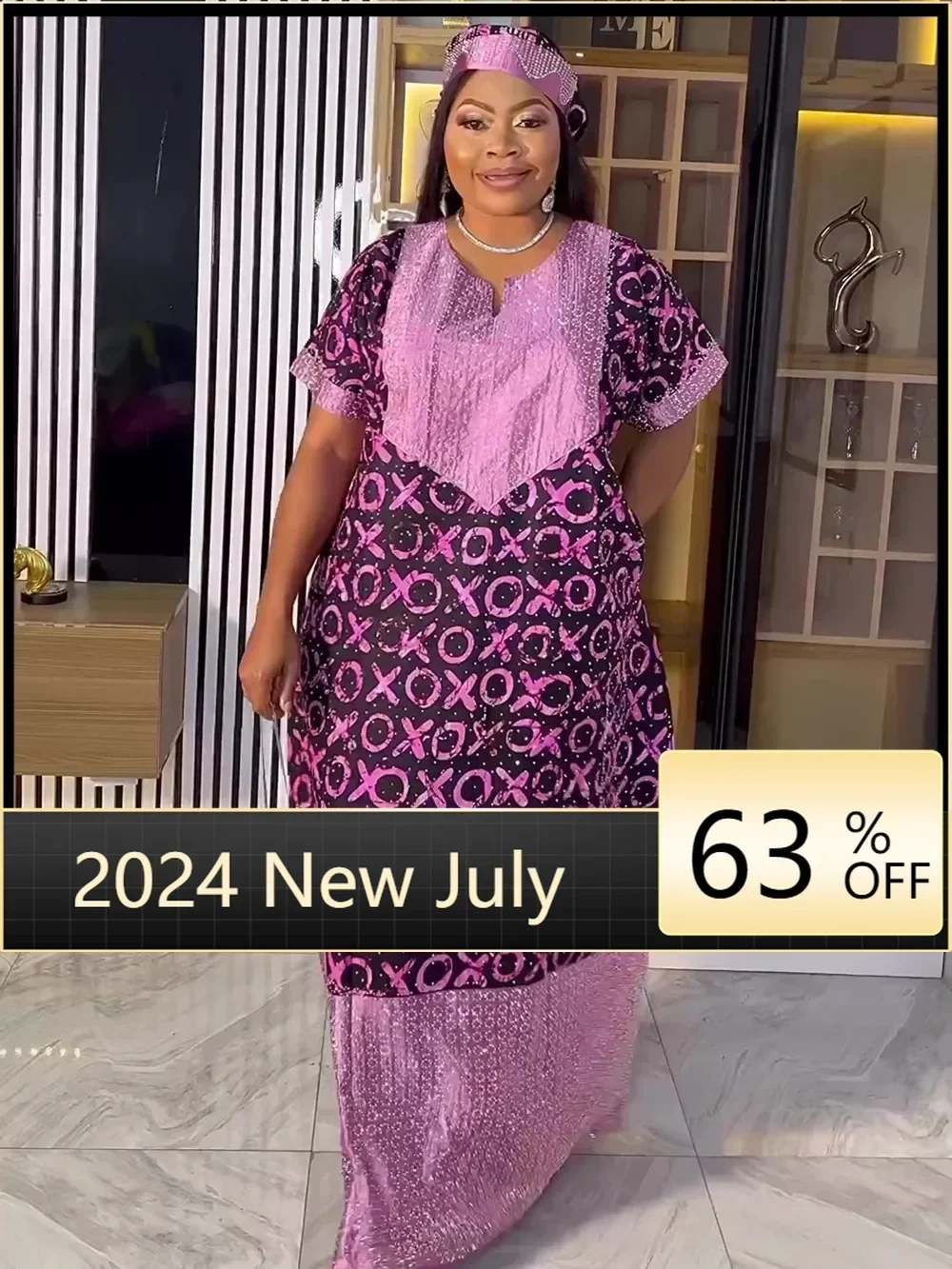 

African Dresses for Women Traditional Africa Clothing Dashiki Ankara Outfits Gown Abayas Robe Muslim Kaftan Maxi Long Dress 2024
