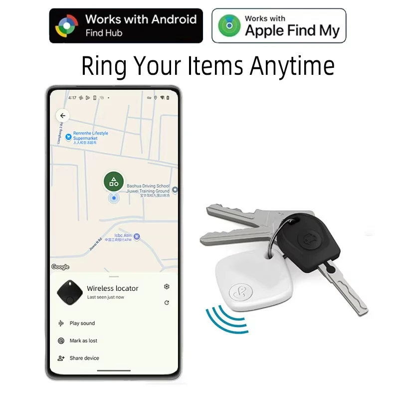 Advanced Bluetooth 5.2 Smart Tracker for Keys, Wallets, Luggage, Pets, Kids, and Vehicles