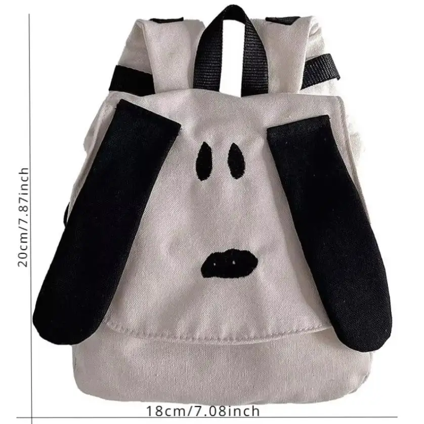 1 Pcs Backpack Cartoon Cute Dog Boys and Girls Small Book Bag Fashion Baby Contrast Canvas Travel Bag School Bags