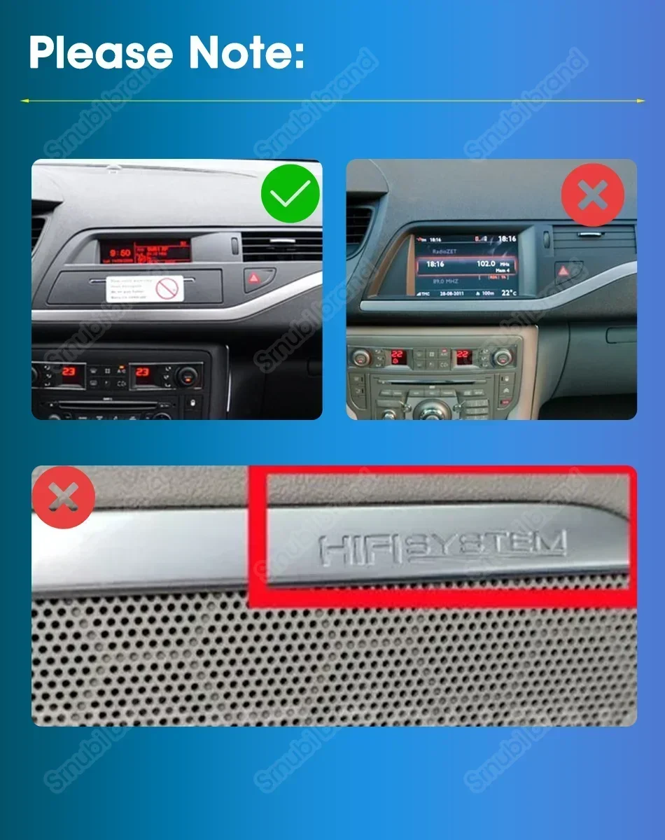 Srnubi Autoradio mit Chip UIS7865 Wireless Carplay Android 14 für Citroen C5 2008 - 2017 Head Unit Auto Audio GPS DVD BT Wifi – Detail 1