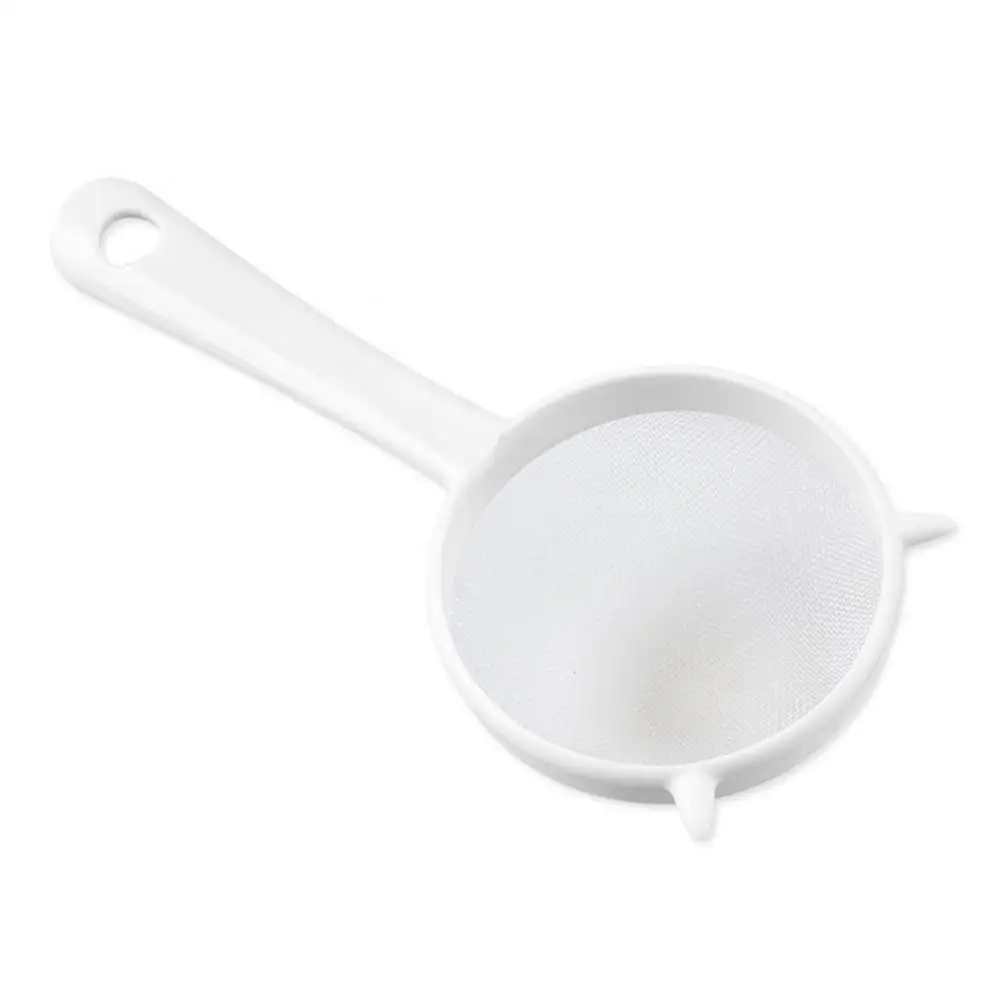 

Kitchen Handheld Plastic Screen Mesh Tea Leaf Strainer Flour Sieve Colander