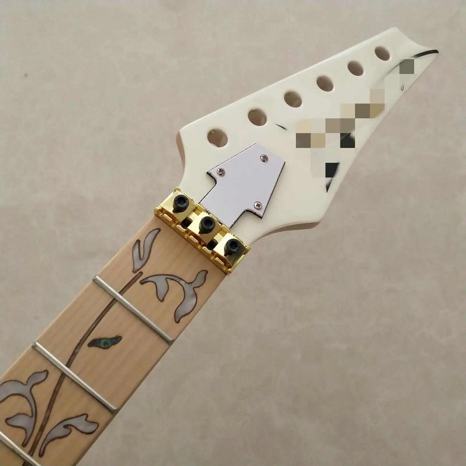 MapleIbanezStyleElectricGuitarNeckReplace24FretMapleFretboard