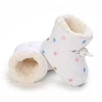 0-18Months Winter Newborn Baby Cotton Booties Non-Slip Sole Toddler Boys Girls First Walkers Infant Warm Fleece Shoes Snow Boots 4