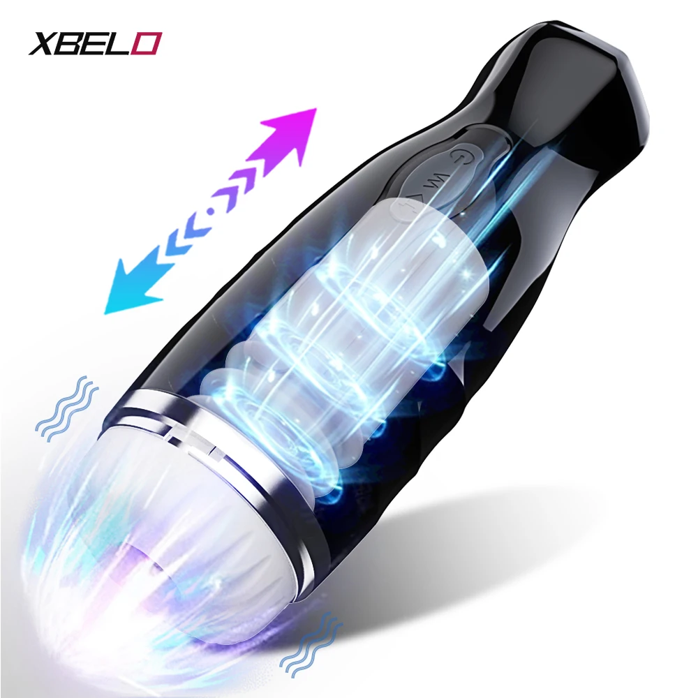 Automatic Telescopic Masturbator Powerful Vibrating Masturbation_voghion.com
