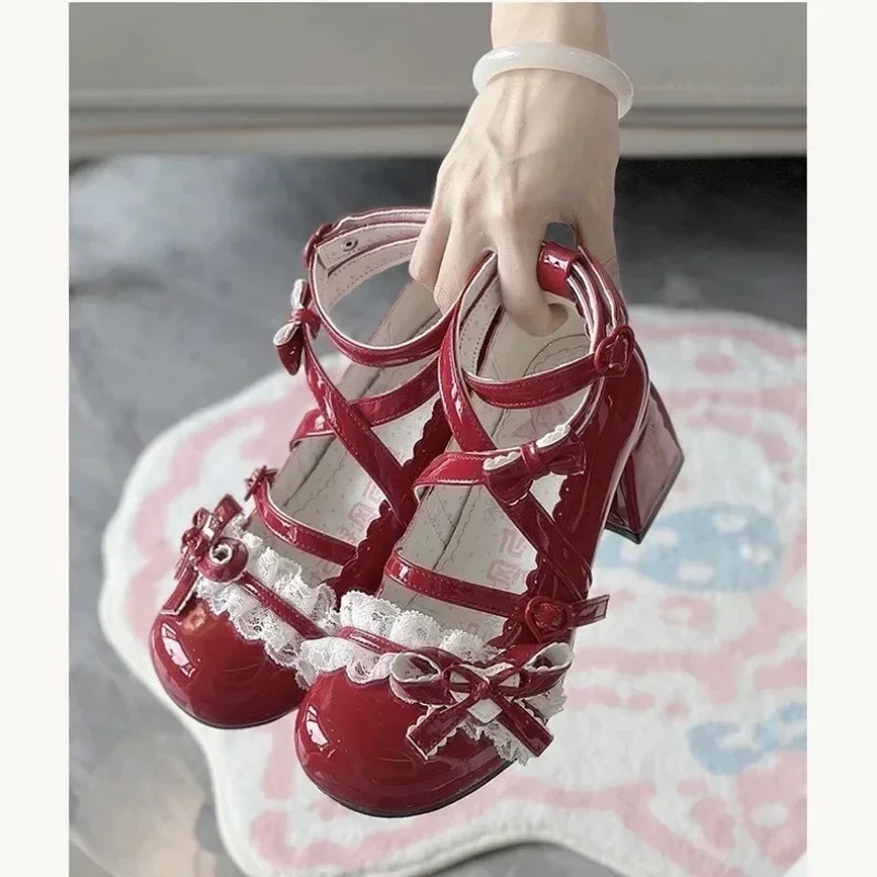 Women Vintage Woven Flat Gladiator Sandals Female Summer Soft Bottom Fish Mouth Shoes - 3