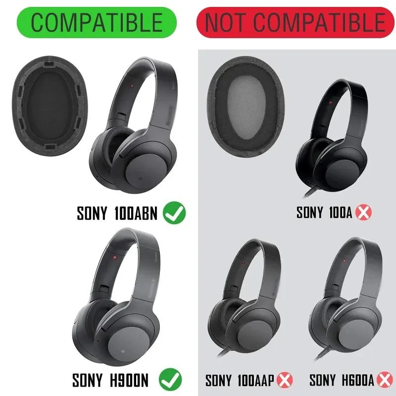 Replacement Ear Pads Cushion Earpads for Sony MDR-100ABN WH-H900N Headphones, Earpad Sony Headset Repair Part