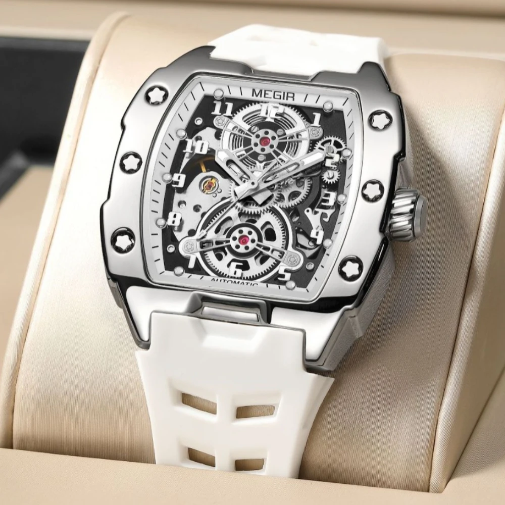 MEGIR Top Brand Fashion Mechanical Watch for Men Sports Hollowed Out Automatic Wristwatch Luminous Waterproof Clock Reloj Hombre - 2