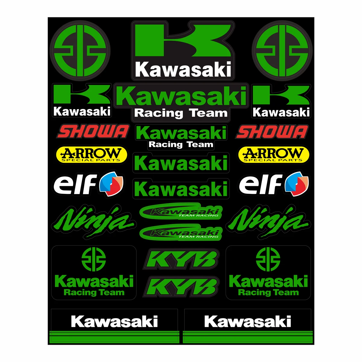 VinylKawasakiStickersDecalsHelmetFairinglogoKawasakiz800z900z750z650Ninja650400