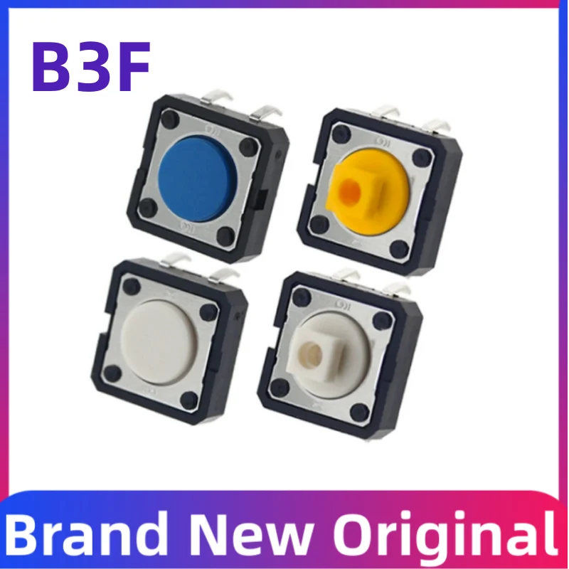 Tactile switch B3F-4055 4000 4005 4050 5000 micro touch switch 12x12x4.3mm 7.3mm Japanese button  4-pin 250pcs lot 6x 6mm 12x12mm tactile button switch micro instant touch classification kit diy electronic set