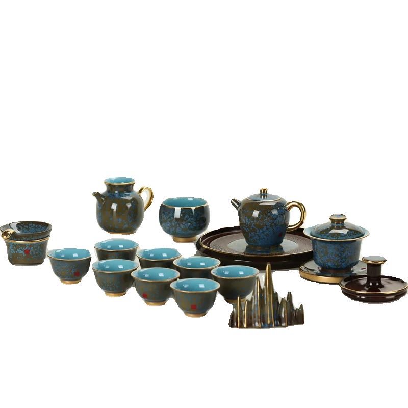 

Porcelain Kung Fu Tea Set Suit
